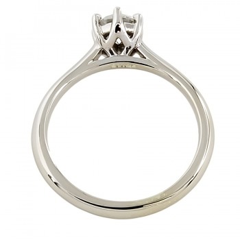 14ct white gold Diamond 0.50cts solitaire Ring size L